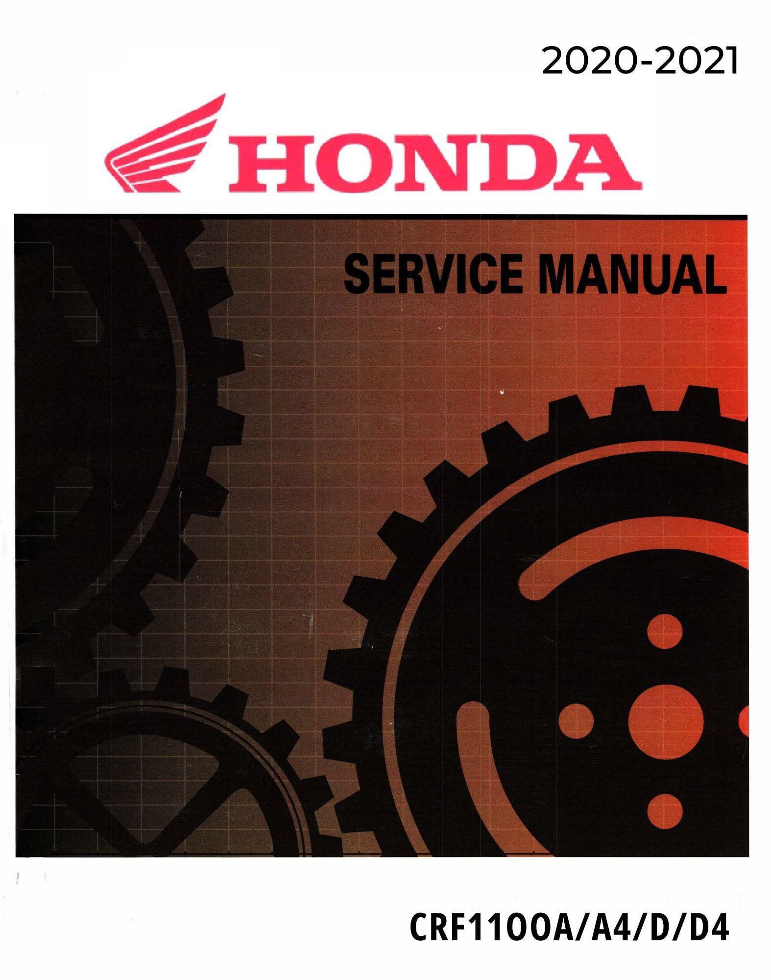 Honda Africa Twin 2020-2021 Service Repair Manual