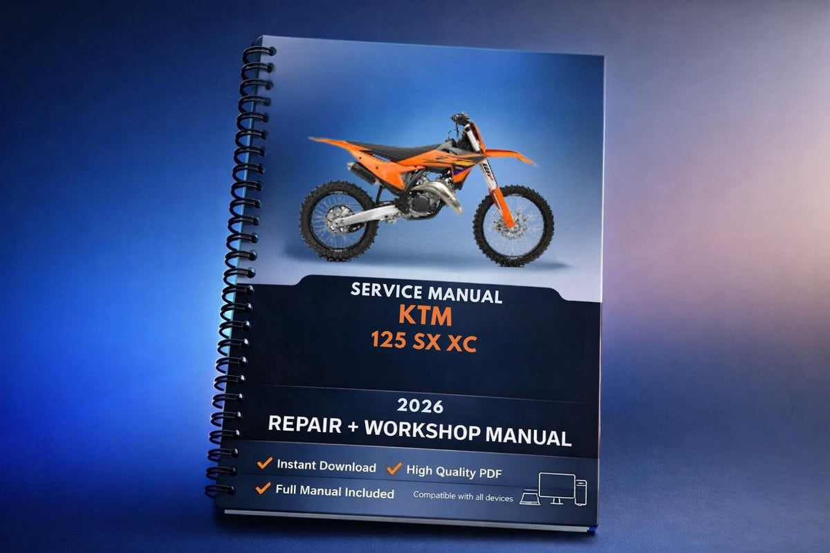 2026 KTM - 125 SX XC - Service Workshop Repair Manual