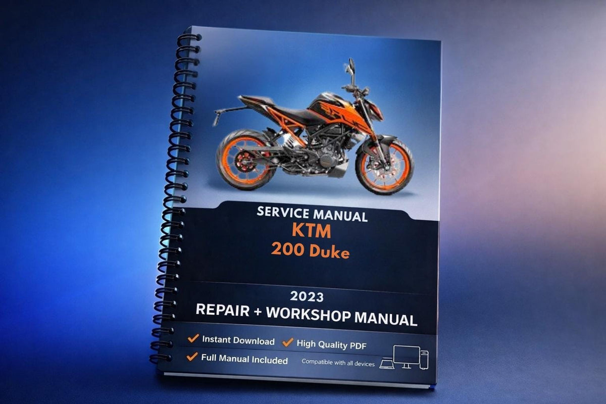 2023 KTM - 200 Duke- Service Workshop Repair Manual