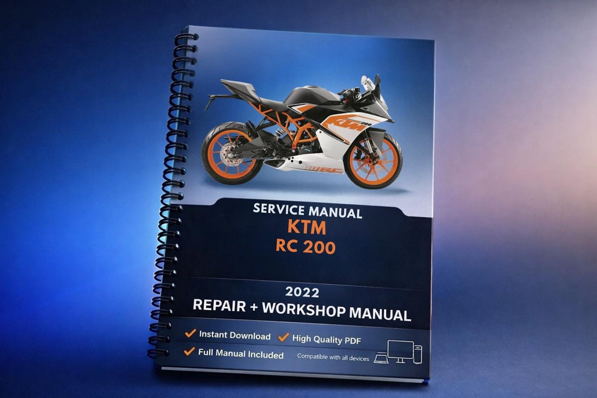 2022 KTM - RC 200 - Service Workshop Repair Manual