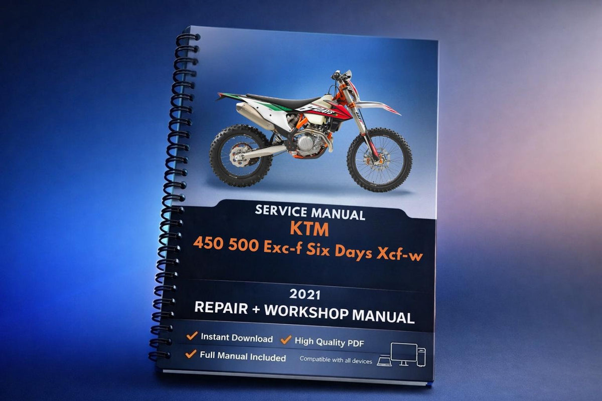2021 KTM - 450 500 Exc-f Six Days Xcf-w - Service Workshop Repair Manual