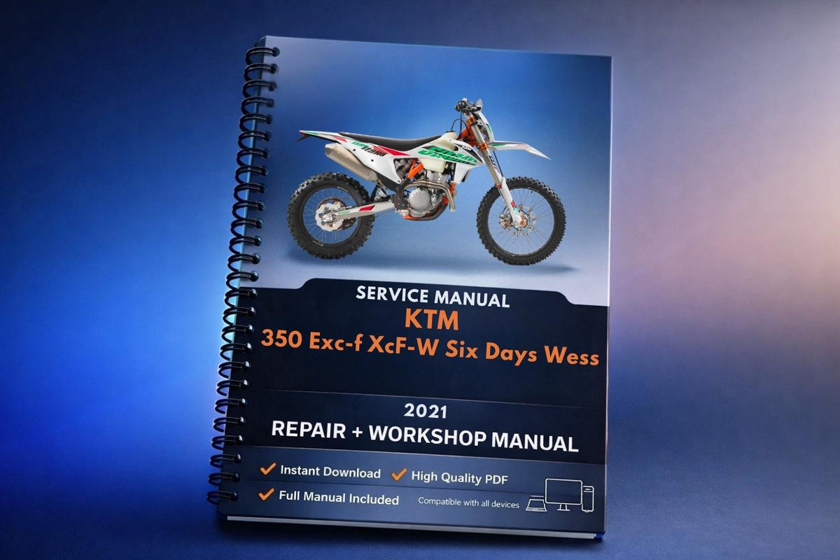 2021 KTM - 350 Exc-f XcF-W Six Days Wess - Service Workshop Repair Manual