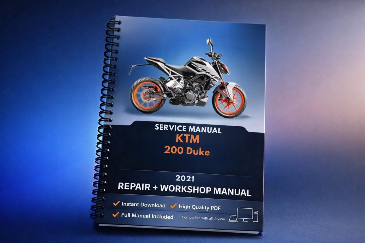 2021 KTM - 200 Duke - Service Workshop Repair Manual