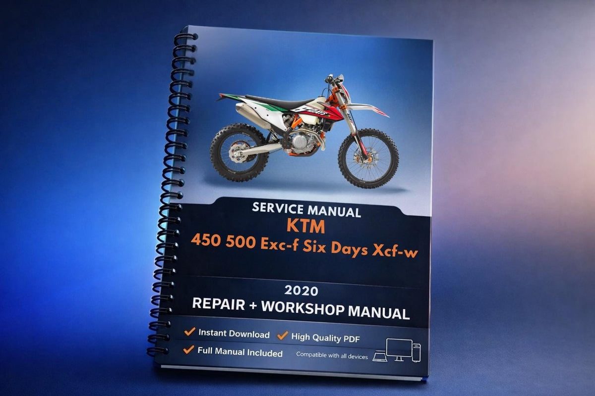 2020 KTM - 450 500 Exc-f Six Days Xcf-w - Service Workshop Repair Manual