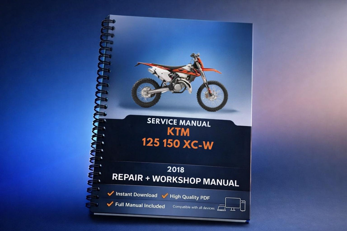 2018 KTM - 125 150 XC-W - Service Workshop Repair Manual