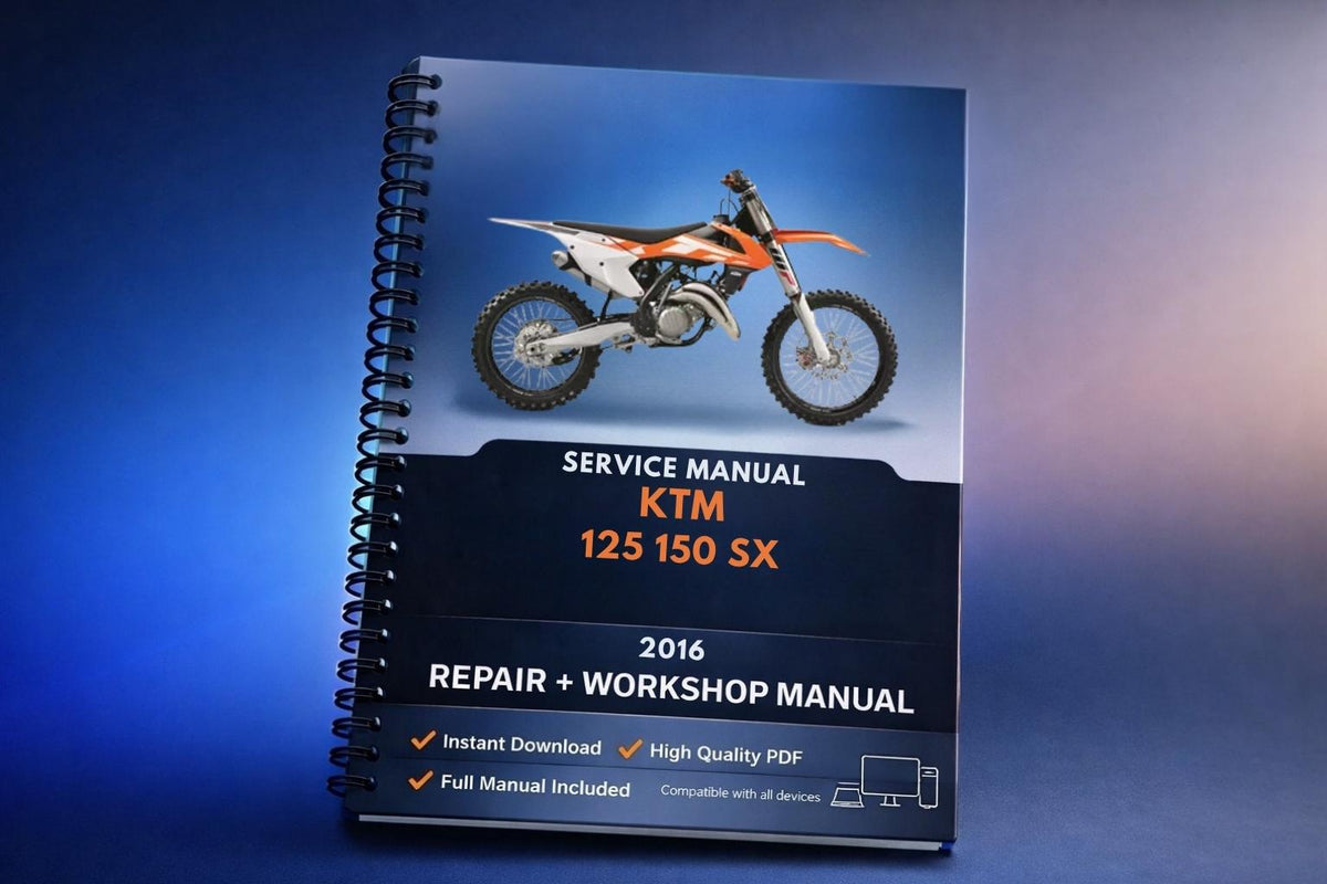 2016 KTM - 125 150 SX - Service Workshop Repair Manual