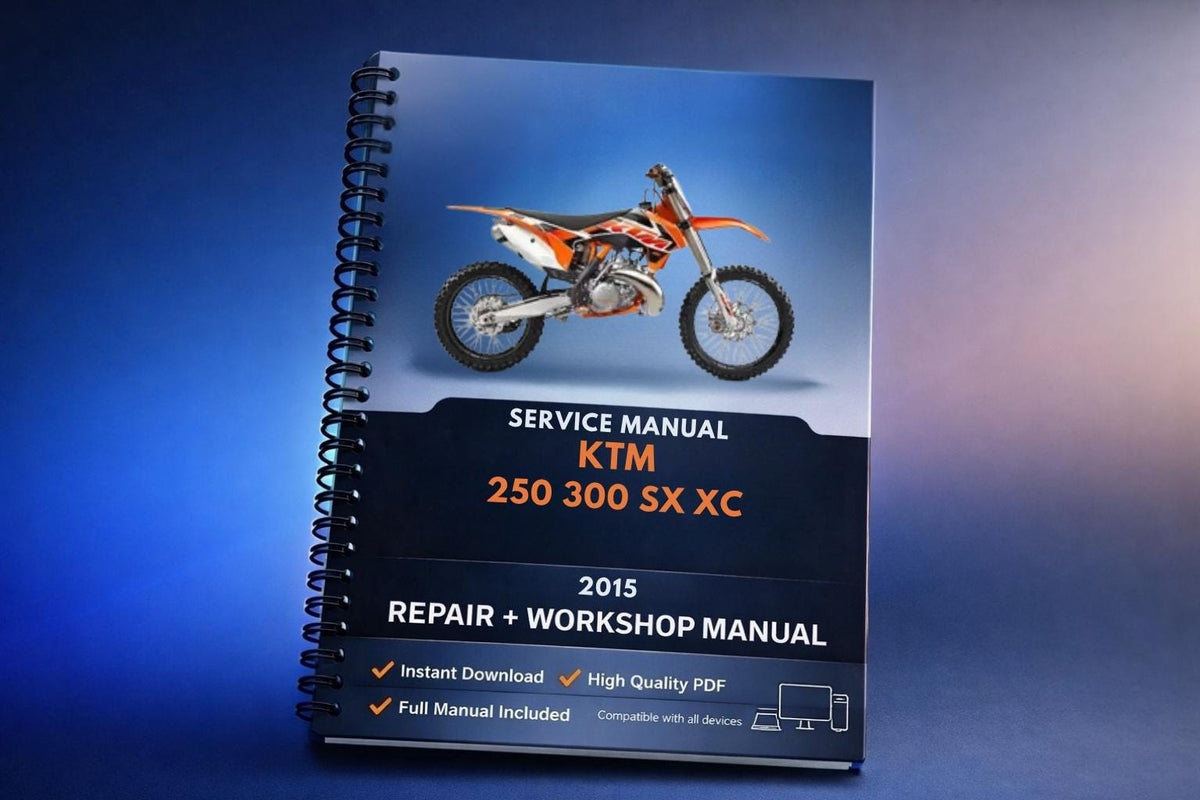 2015 KTM - 250 300 SX XC Eu Us - Service Workshop Repair Manual