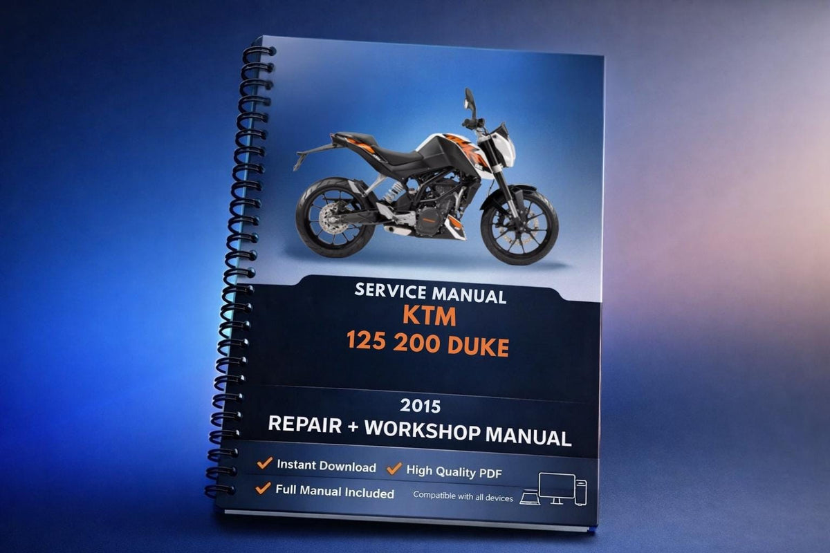 2015 KTM - 125 200 Duke - Service Workshop Repair Manual