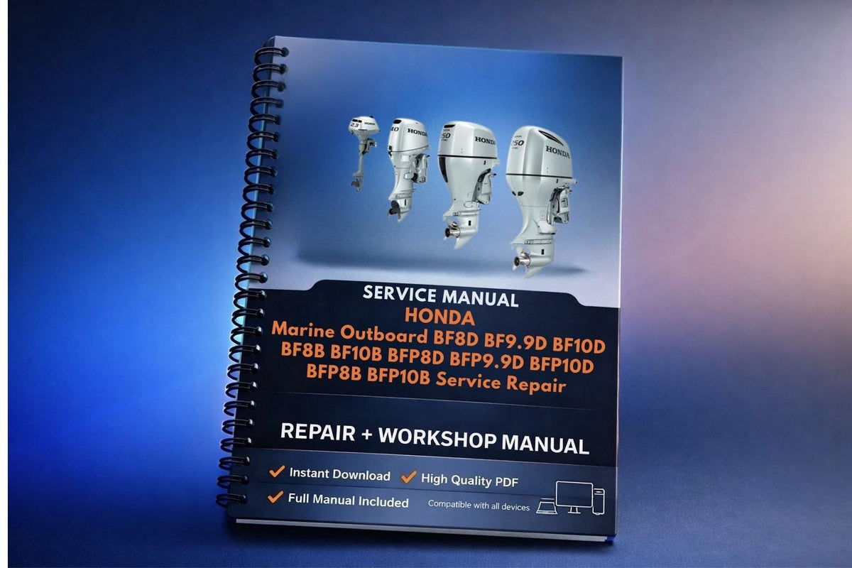 Honda Marine Outboard BF8D BF9.9D BF10D BF8B BF10B BFP8D BFP9.9D BFP10D BFP8B BFP10B Service Repair Manual