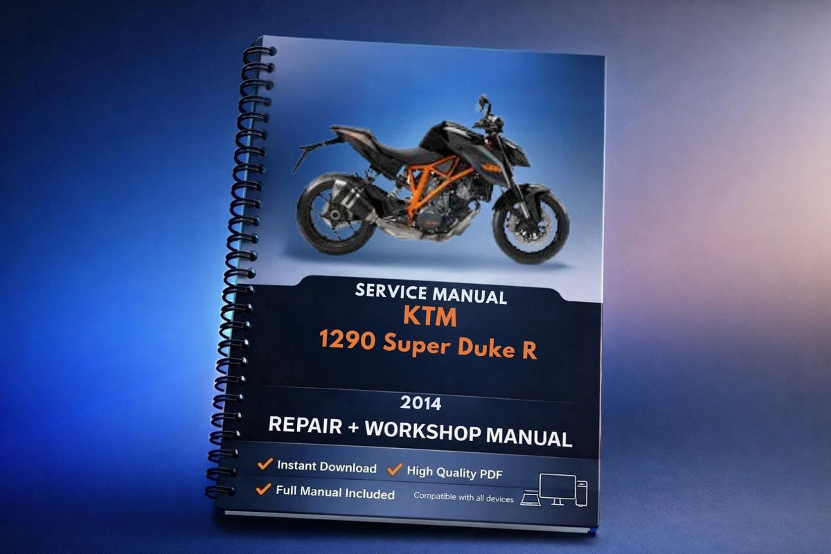 2014 KTM - 1290 Super Duke R - Service Workshop Repair Manual