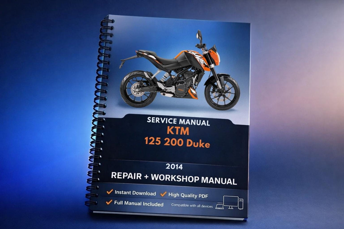2014 KTM - 125 200 Duke - Service Workshop Repair Manual