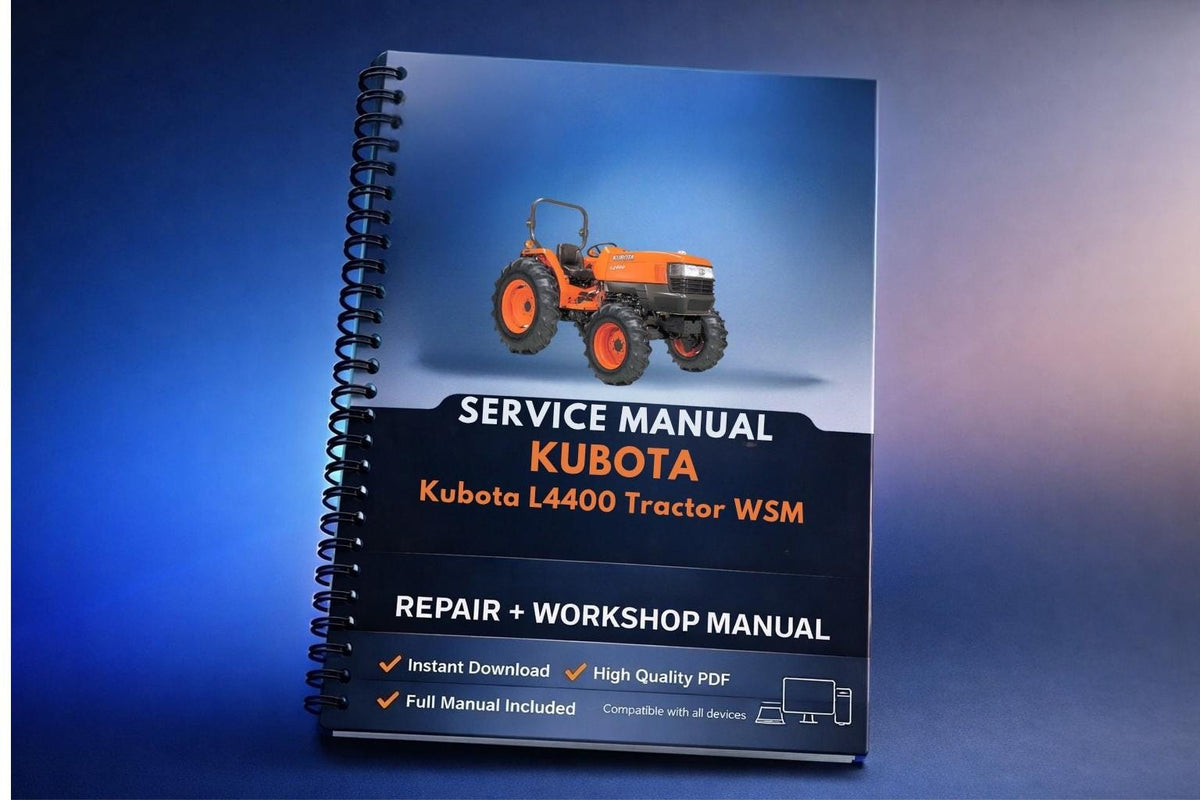 Kubota L4400 Tractor WSM Service Repair Workshop Manual