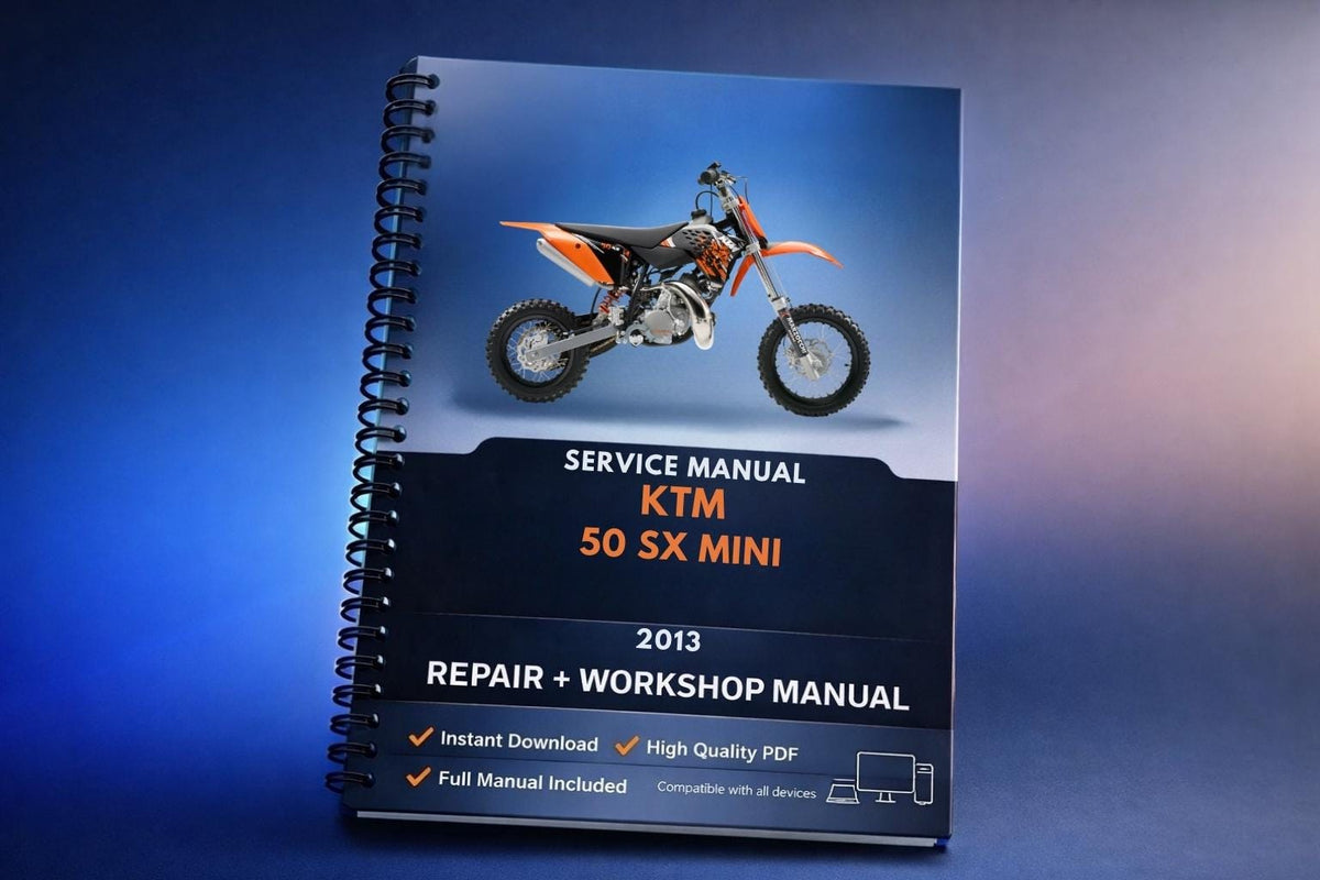 2013 KTM - 50 sx mini - Workshop Service Repair Manuals