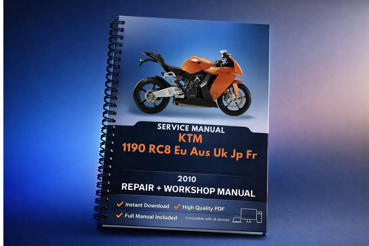 2010 KTM - 1190 RC8 Eu Aus Uk Jp Fr - Workshop Service Repair Manuals