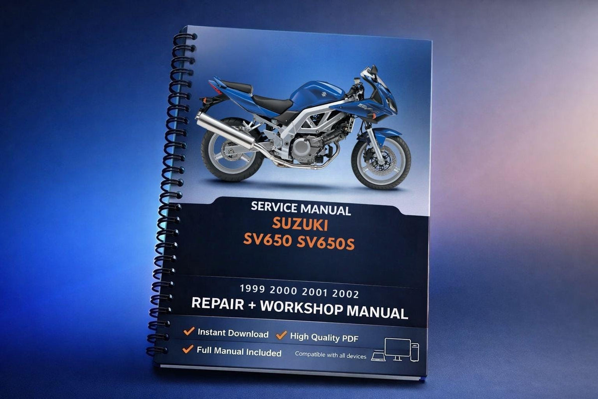 Suzuki SV650 SV650S 1999 2000 2001 2002 Service Manual