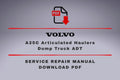 Volvo A25C Articulated Haulers Dump Truck ADT Service Manual and Parts Catalog