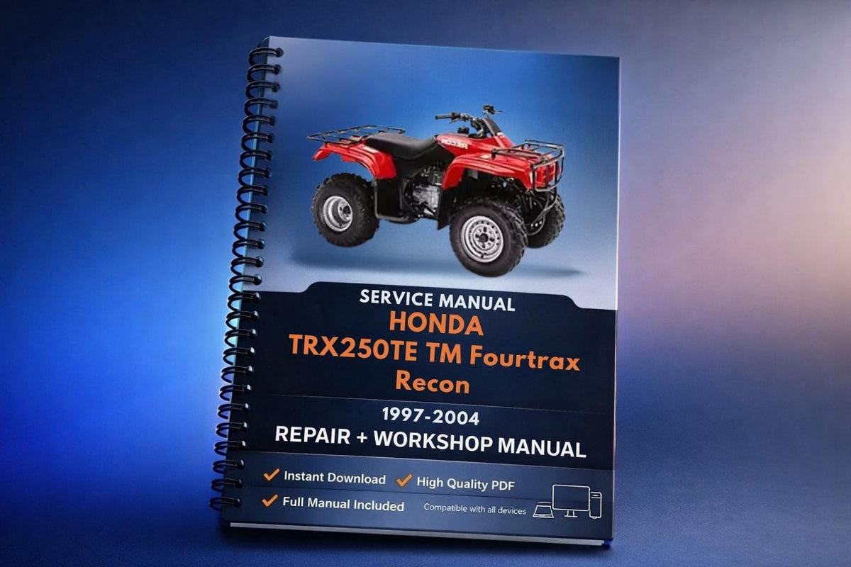 1997-2004 Honda TRX250TE TM Fourtrax Recon Service Shop Repair ManuaL