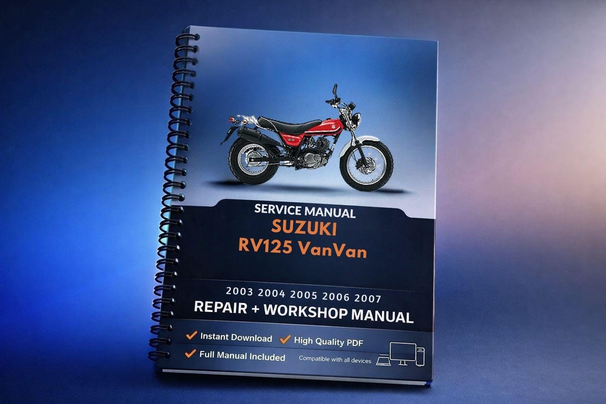 Suzuki RV125 VanVan 2003 2004 2005 2006 2007 Service Manual