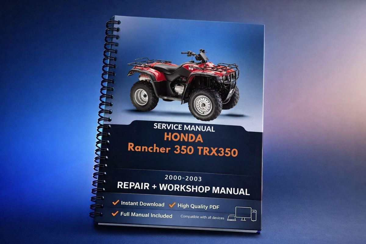Honda Rancher 350 TRX350 Service Manual - PDF Download 2000 2001 2002 2003