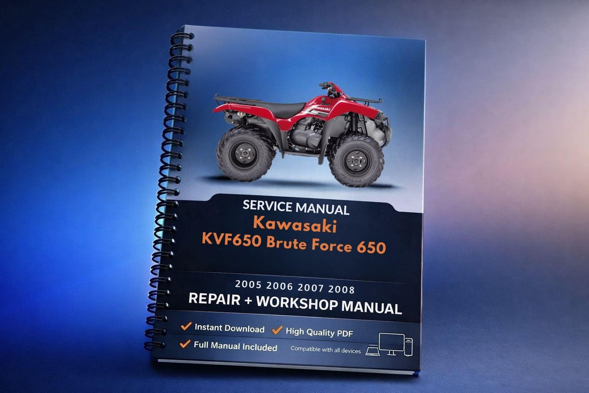 Kawasaki KVF650 Brute Force 650 / 2005 2006 2007 2008 Service Manual