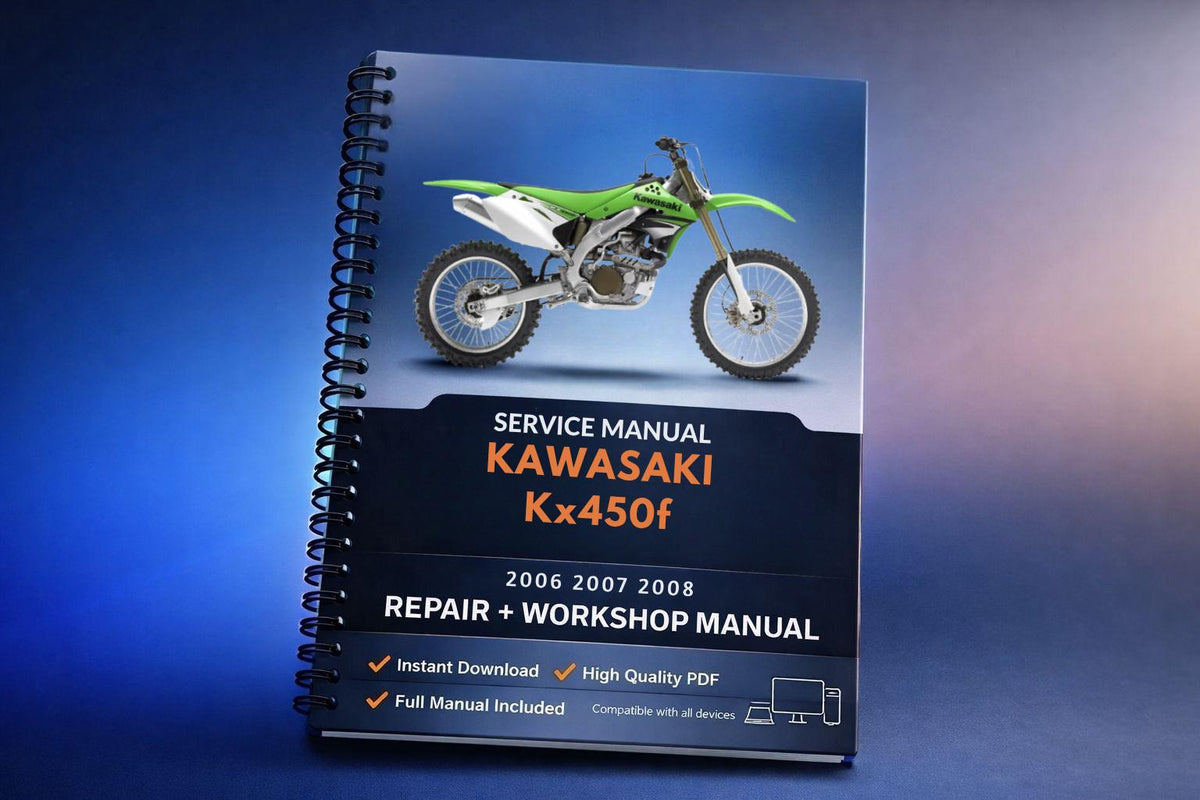 Kawasaki Kx450f 2006 2007 2008 Service Manual