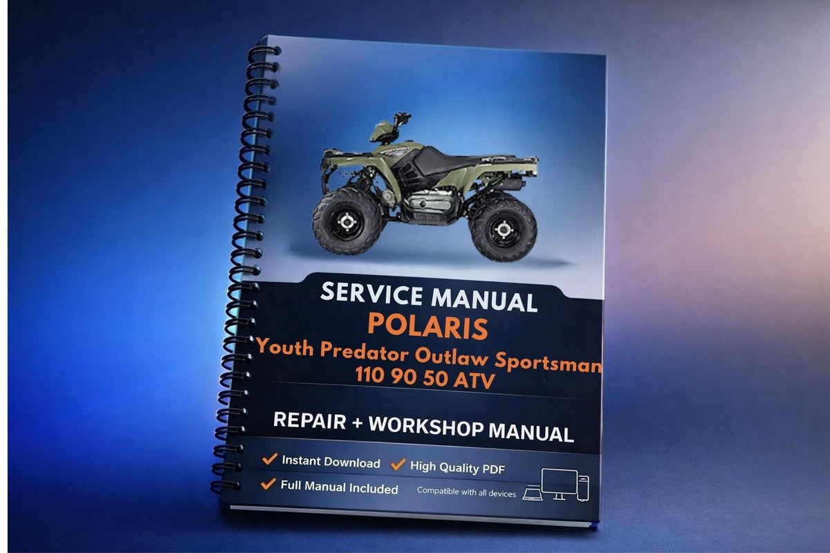 Polaris Youth Predator Outlaw Sportsman 110 90 50 ATV Service Repair Shop Manual