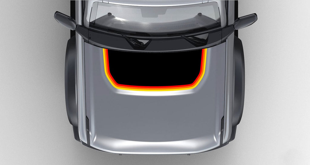 Retro 2021+ Ford Bronco Hood Overlay for 2021 2022 2023