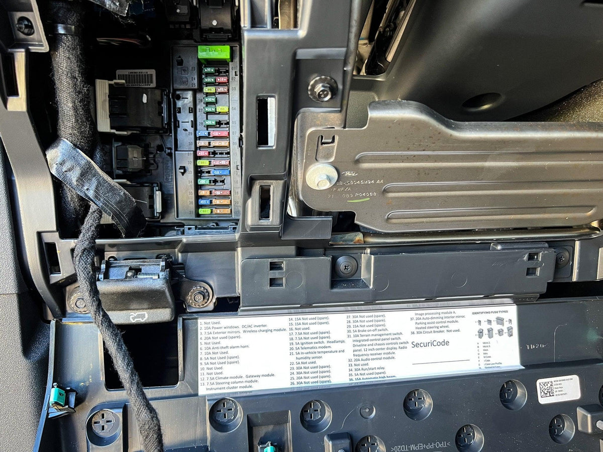 Bronco Fuse Label Kit: Under Hood & Steering (2021-2024)