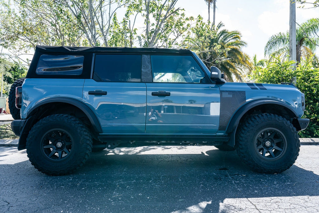 Bronco Fender Overlays Decals Like Everglades 2021 2022 2023