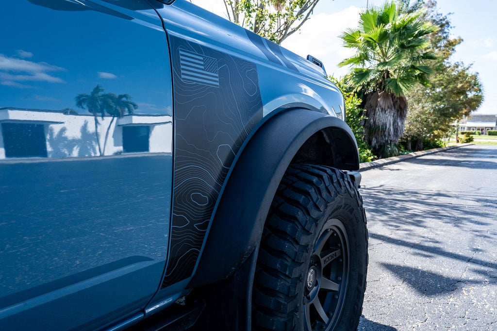 Bronco Fender Overlays Decals Like Everglades 2021 2022 2023