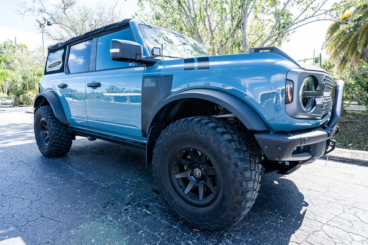 Bronco Fender Overlays Decals Like Everglades 2021 2022 2023