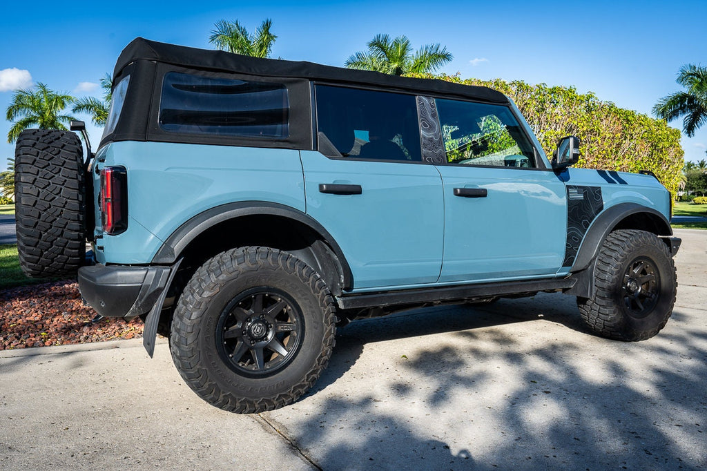 Bronco Fender Overlays Decals Like Everglades 2021 2022 2023