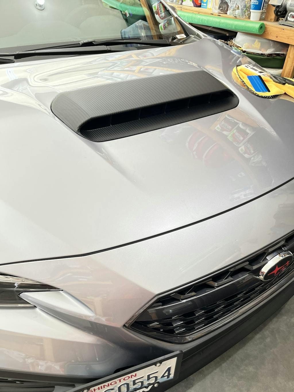2022 WRX 3D Carbon Hood Scoop Overlay 2023 2024