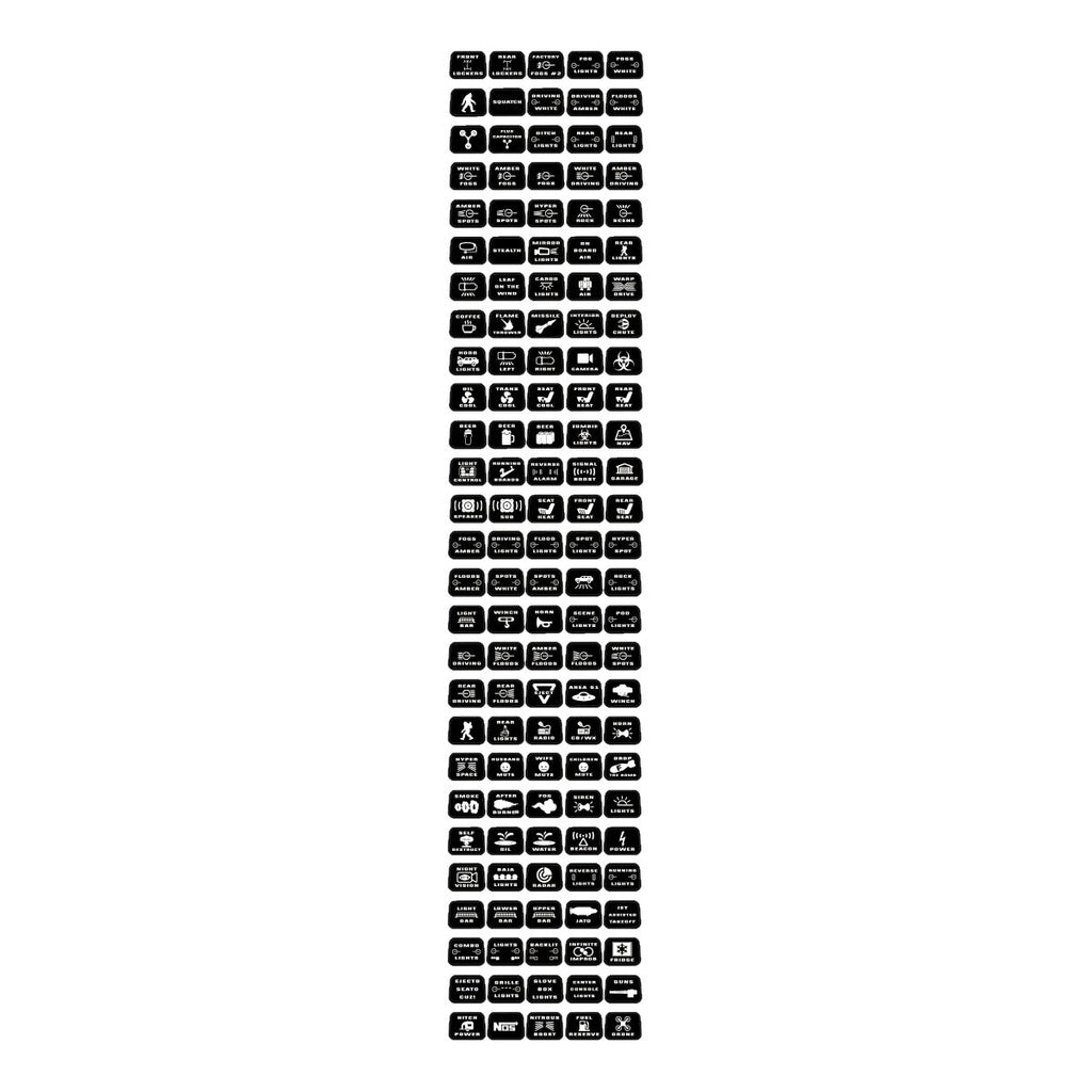 For Ford Bronco Auxiliary Switch Labels: Ranger Raptor, F150 Raptor