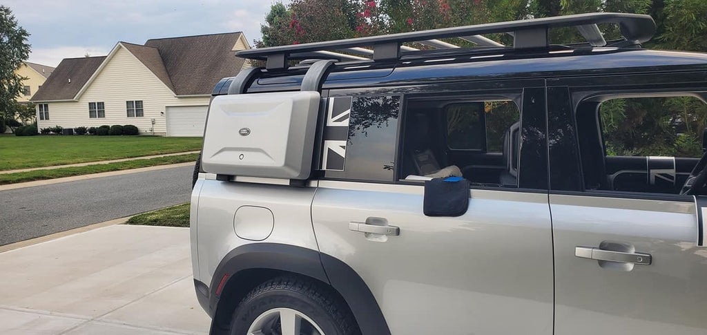 Rear Window Union Jack Overlay Decal for Defender 110 / 130 2020 2021 2022 2023 2024 2025 2026