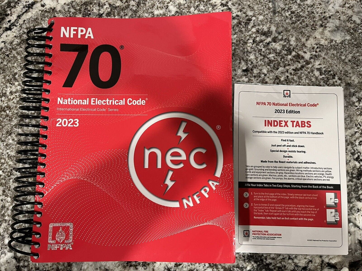 National Electrical Code, 2023 Edition, Spiralbound with Tabs - Brand New 9781455929375