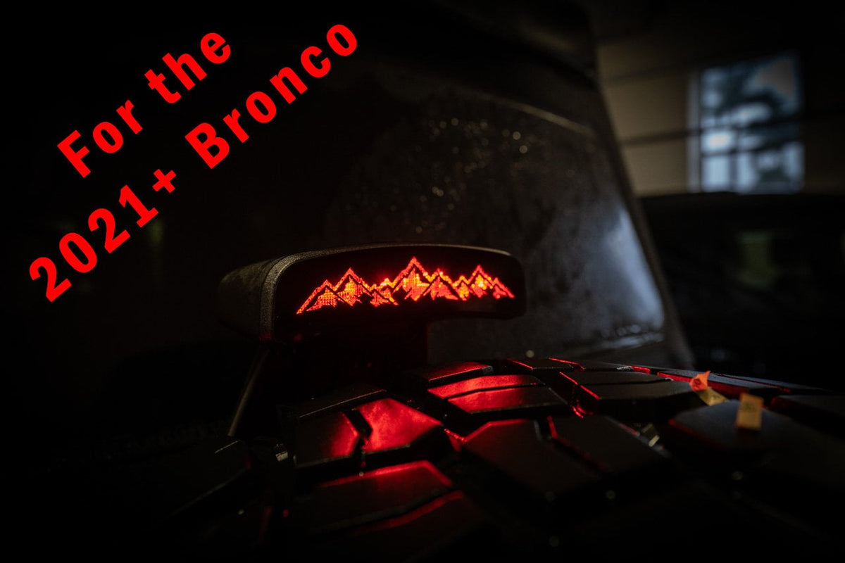 2021+ Bronco Acrylic Third Brake Light Overlay 2022 2023