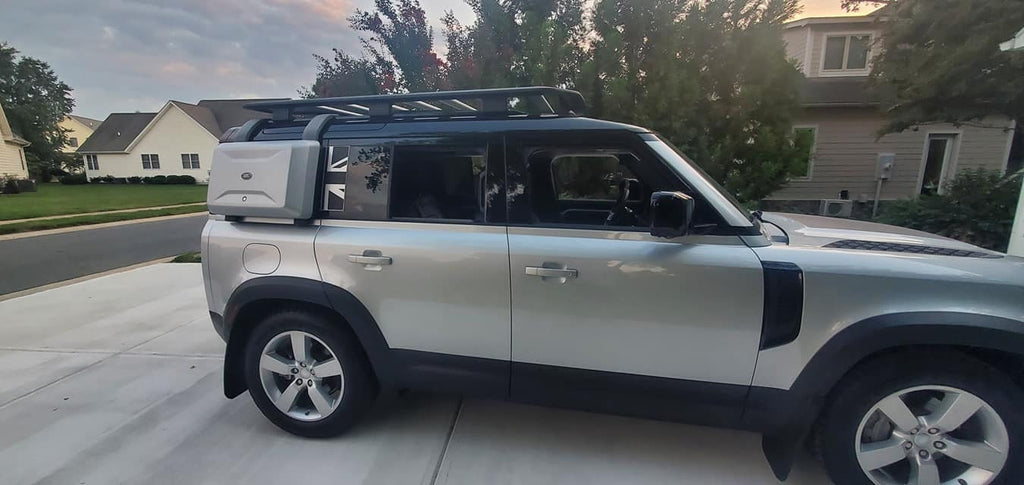Rear Window Union Jack Overlay Decal for Defender 110 / 130 2020 2021 2022 2023 2024 2025 2026