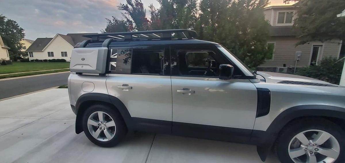 Rear Window Union Jack Overlay Decal for Defender 110 / 130 2020 2021 2022 2023 2024 2025 2026