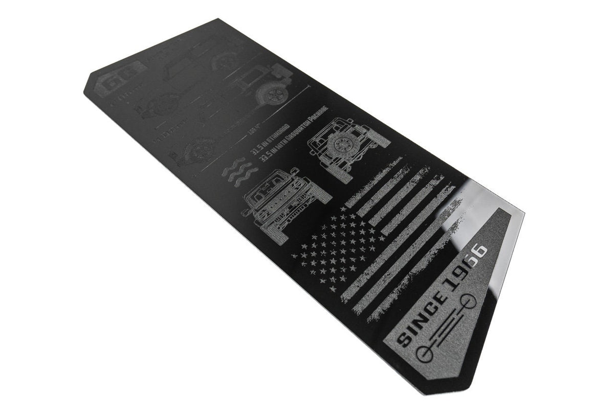 For Bronco 6G Acrylic Tailgate Plate - Bronco Gift 2021 2022 2023 2024