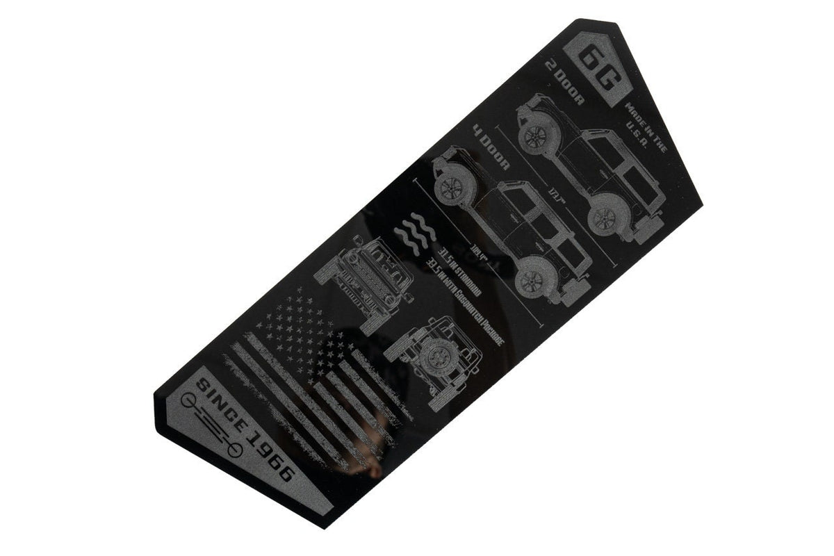 For Bronco 6G Acrylic Tailgate Plate - Bronco Gift 2021 2022 2023 2024