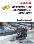 2013-2014 Yamaha RS Vector / RS Venture GT Snowmobile Service Repair Manual