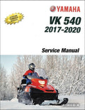 2017-2020 Yamaha VK540 Snowmobiles Service Repair Manual