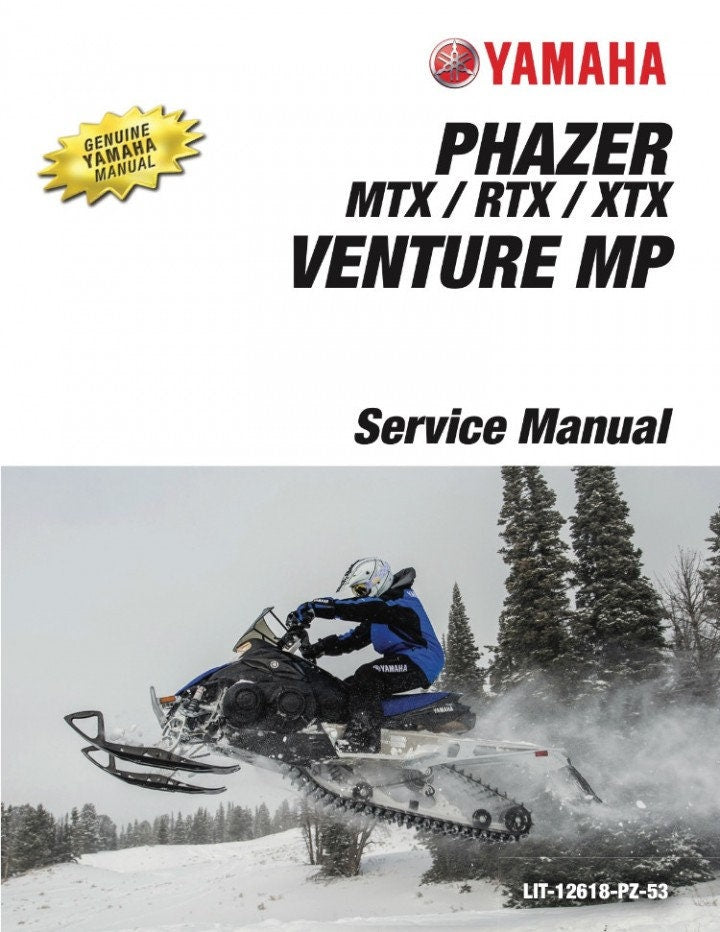 2014-2018 Yamaha Phazer / Venture MP Snowmobile Service Repair Manual