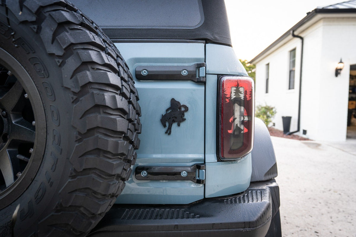 Bronco Buckquatch Acrylic Tailgate Emblem for 2021 2022 2023 2024