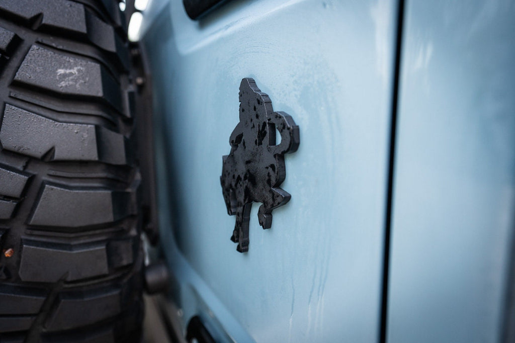 Bronco Buckquatch Acrylic Tailgate Emblem for 2021 2022 2023 2024
