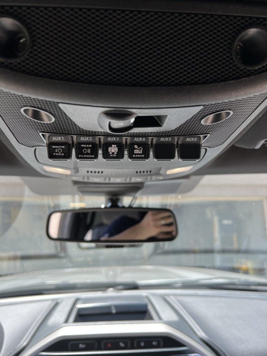 2017-2020 F-150 Raptor / 2017-2023 Super Duty Auxiliary Switch Label Overlays