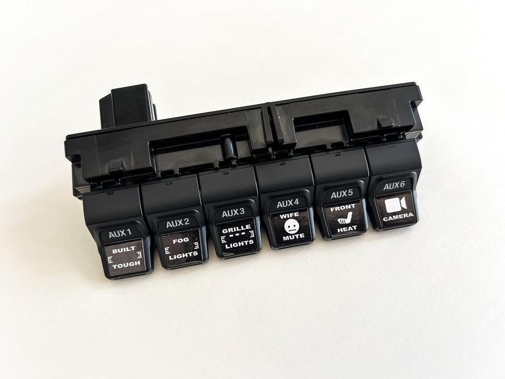 2017-2020 F-150 Raptor / 2017-2023 Super Duty Auxiliary Switch Label Overlays