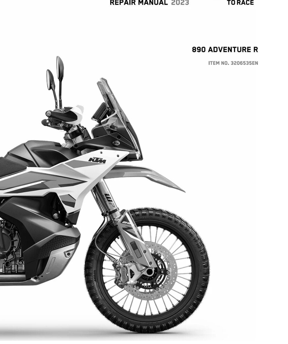2023 KTM 890 Adventure R Service Repair Manual