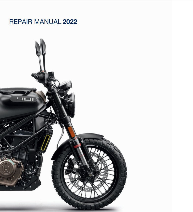 Husqvarna 2022 Svartpilen 401 Service Workshop Repair Manual
